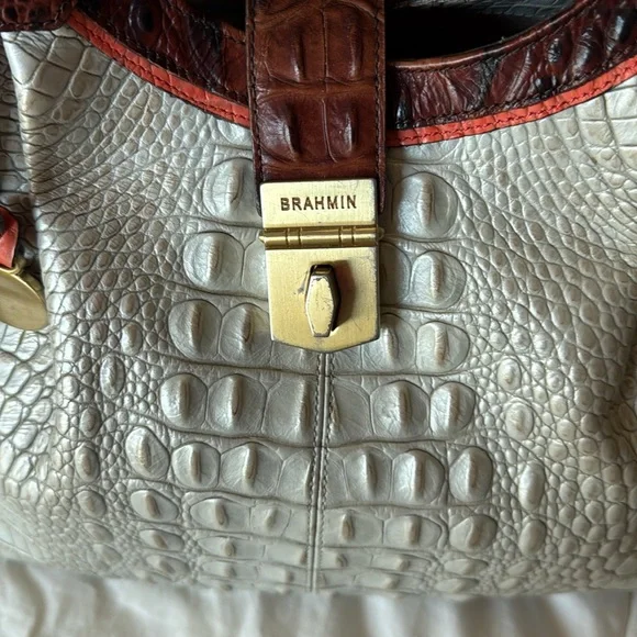 Brahmin Elisa Seashell Tri-Color Bag - Picture 9 of 10